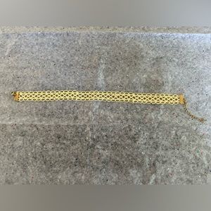 Milakoo. Yellow Lace Choker.